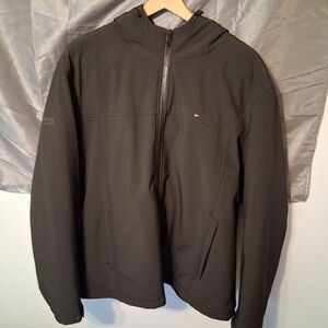 Tommy Hilfiger Mens XXL Black Hooded Jacket